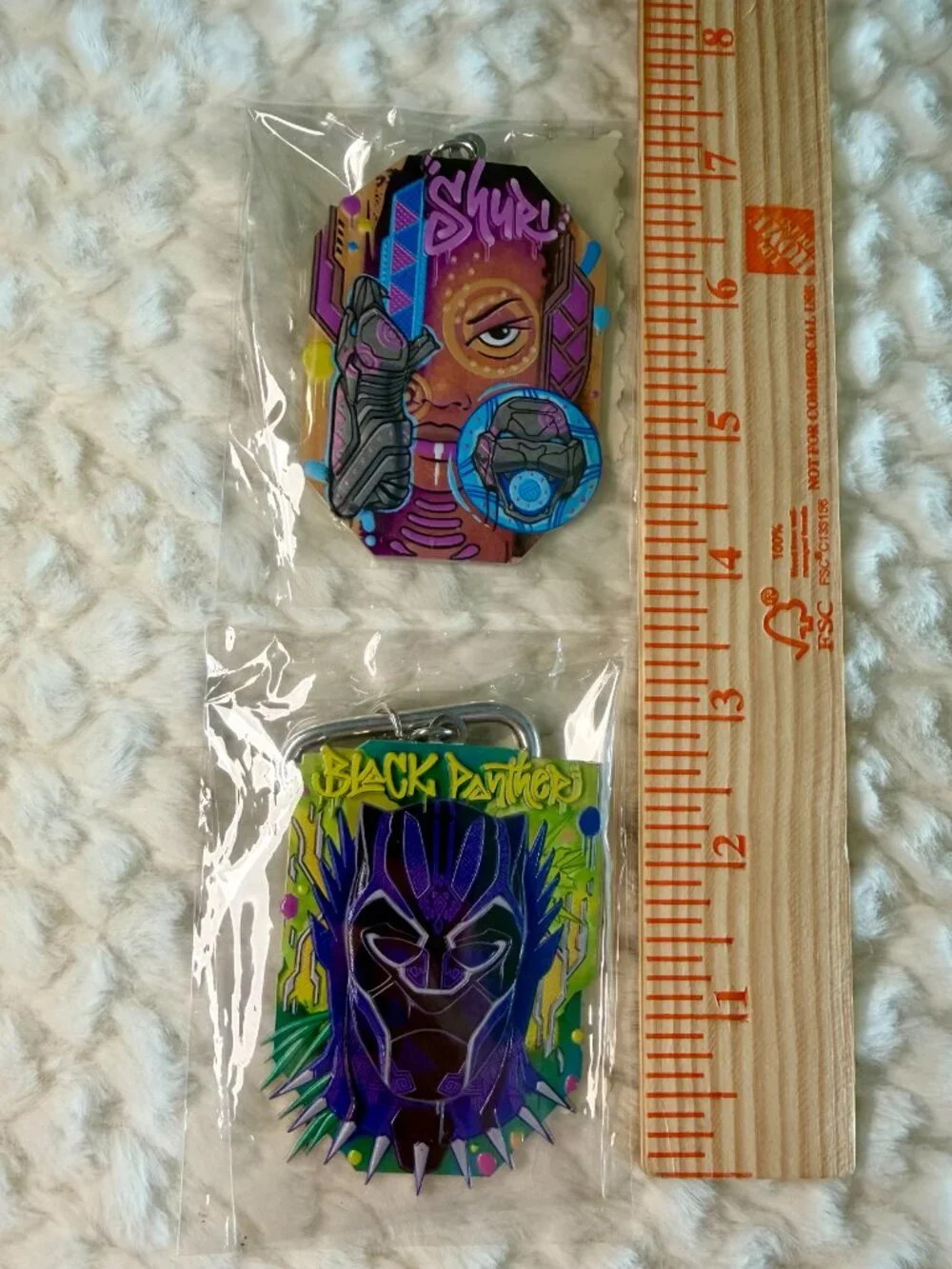 Marvel Metal Keychain Lot (2)- Black Panther